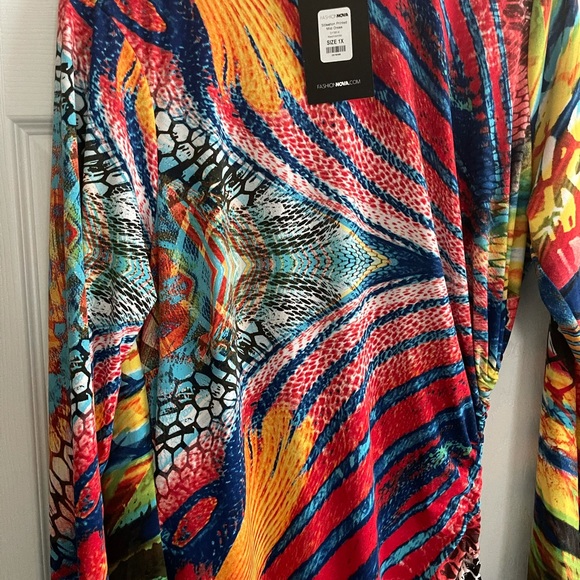 Slitsation printed midi dress - Picture 7 of 7